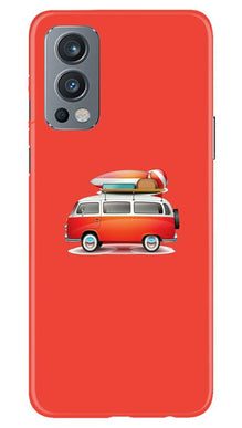 Travel Bus Mobile Back Case for OnePlus Nord 2 5G (Design - 258)
