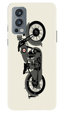 MotorCycle Mobile Back Case for OnePlus Nord 2 5G (Design - 259)