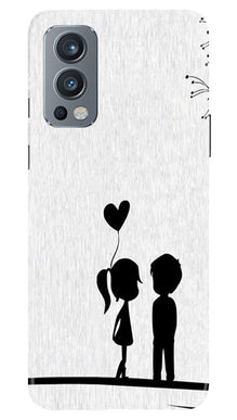 Cute Kid Couple Mobile Back Case for OnePlus Nord 2 5G (Design - 283)