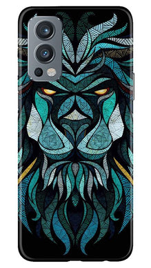 Lion Mobile Back Case for OnePlus Nord 2 5G (Design - 314)