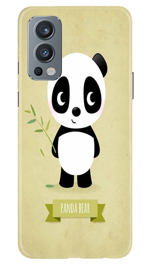 Panda Bear Mobile Back Case for OnePlus Nord 2 5G (Design - 317)