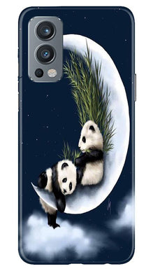 Panda Moon Mobile Back Case for OnePlus Nord 2 5G (Design - 318)