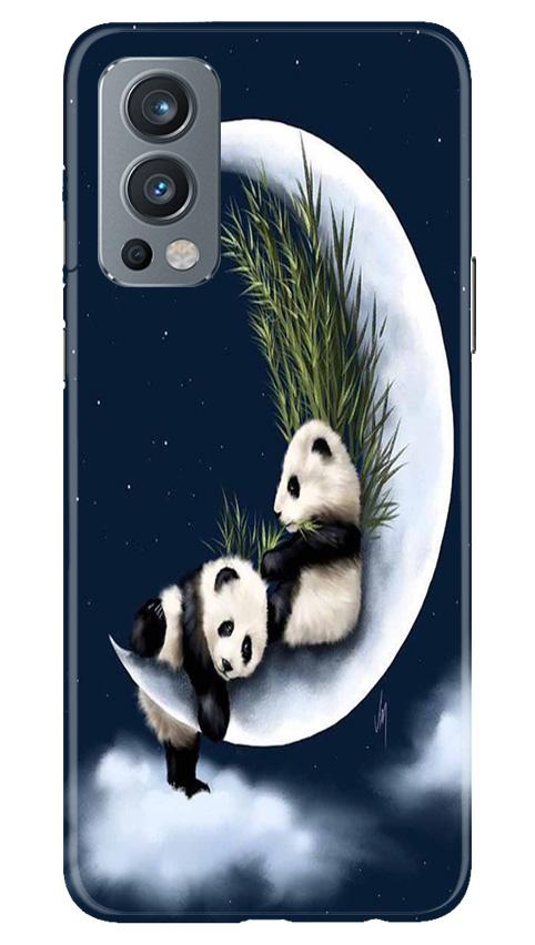 Panda Moon Mobile Back Case for OnePlus Nord 2 5G (Design - 318)