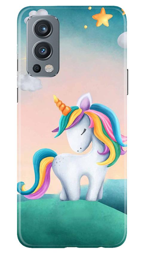 Unicorn Mobile Back Case for OnePlus Nord 2 5G (Design - 366)