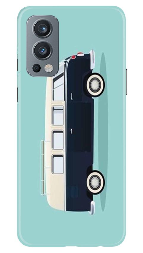 Travel Bus Mobile Back Case for OnePlus Nord 2 5G (Design - 379)