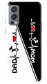 Love Mom Dad Mobile Back Case for OnePlus Nord 2 5G (Design - 385)
