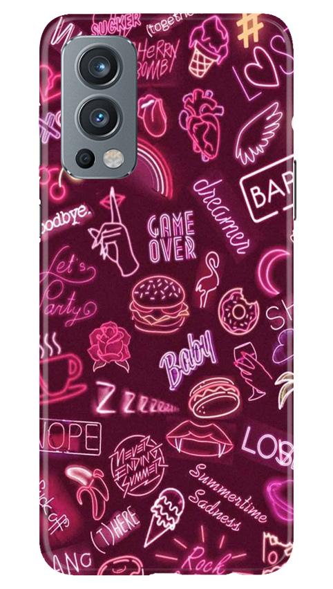 Party Theme Mobile Back Case for OnePlus Nord 2 5G (Design - 392)