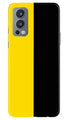 Black Yellow Pattern Mobile Back Case for OnePlus Nord 2 5G (Design - 397)