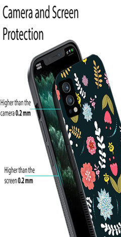 Floral Pattern2 Metal Mobile Case for OnePlus Nord 2 5G