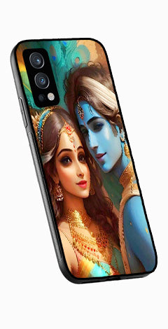 Lord Radha Krishna Metal Mobile Case for OnePlus Nord 2 5G   (Design No -01)