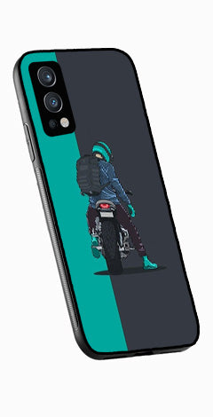 Bike Lover Metal Mobile Case for OnePlus Nord 2 5G   (Design No -05)