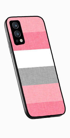 Pink Pattern Metal Mobile Case for OnePlus Nord 2 5G   (Design No -23)