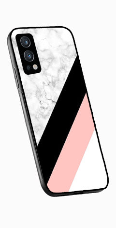 Marble Design Metal Mobile Case for OnePlus Nord 2 5G   (Design No -24)