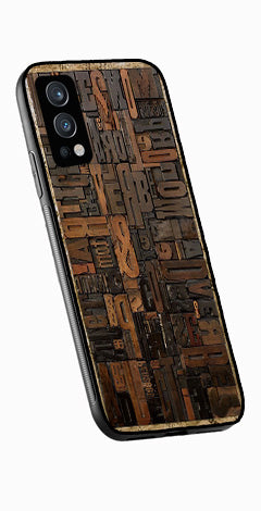 Alphabets Metal Mobile Case for OnePlus Nord 2 5G   (Design No -32)