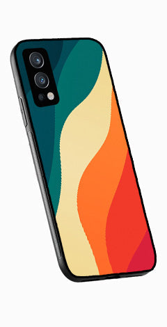 Muted Rainbow Metal Mobile Case for OnePlus Nord 2 5G   (Design No -39)