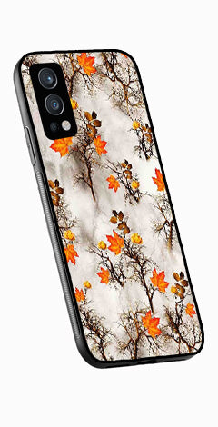 Autumn leaves Metal Mobile Case for OnePlus Nord 2 5G   (Design No -55)