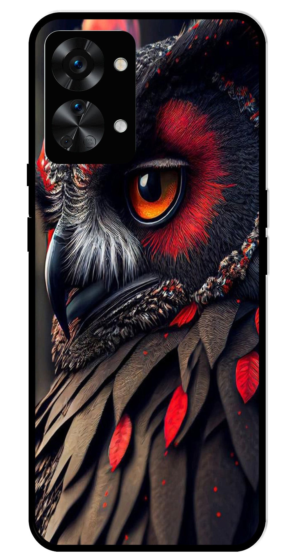 Owl Design Metal Mobile Case for OnePlus Nord 2T 5G