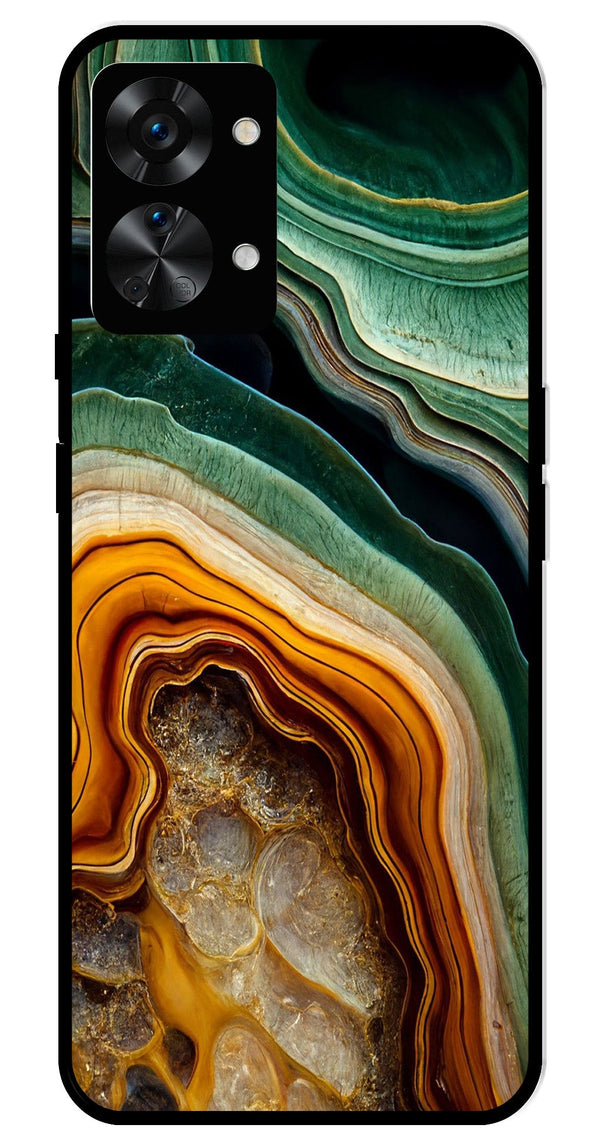 Marble Design Metal Mobile Case for OnePlus Nord 2T 5G