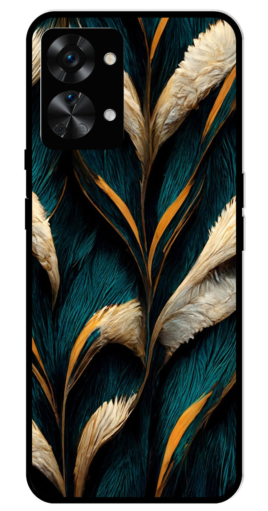 Feathers Metal Mobile Case for OnePlus Nord 2T 5G