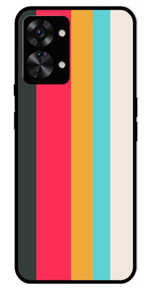 Muted Rainbow Metal Mobile Case for OnePlus Nord 2T 5G