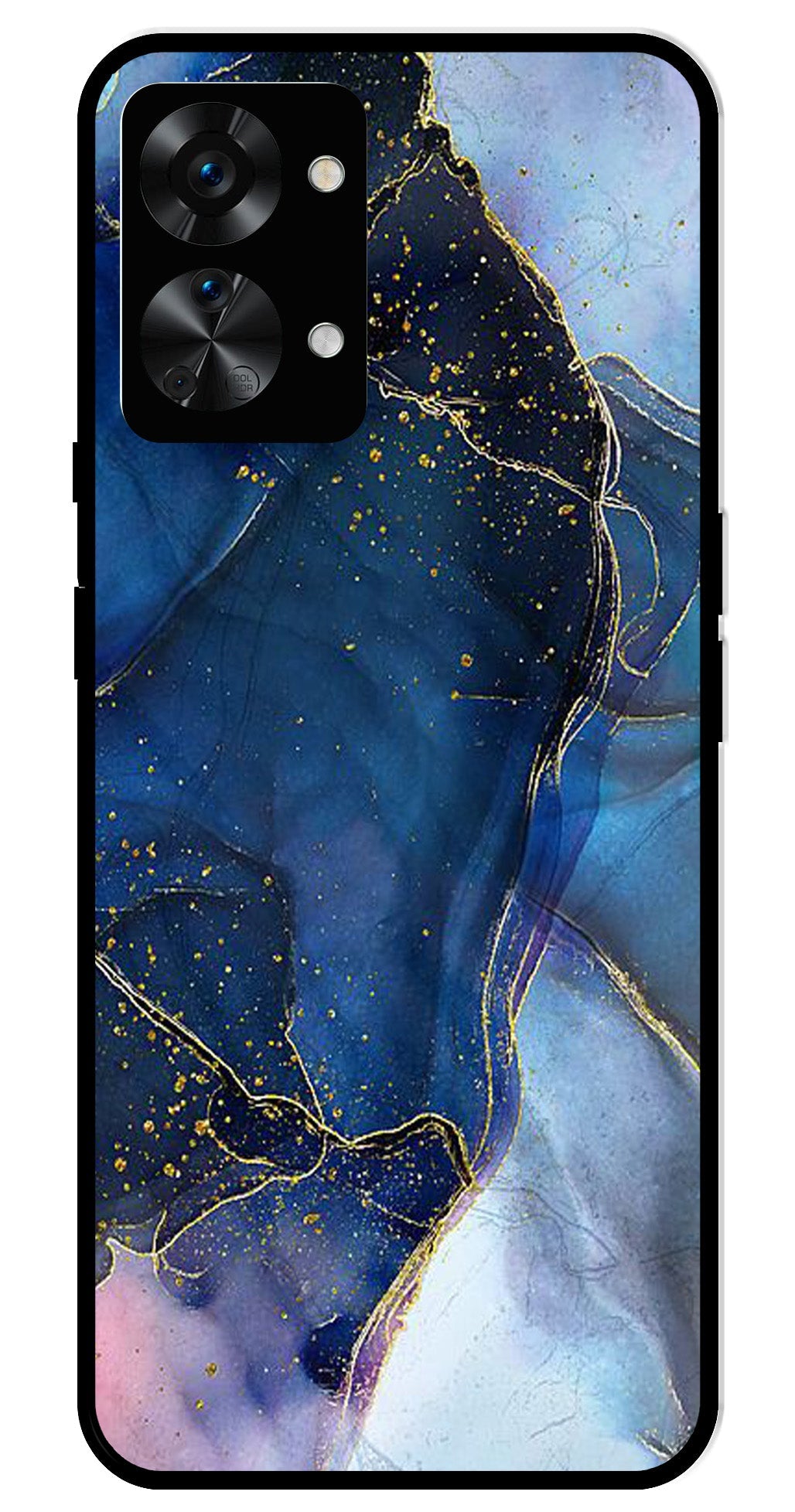 Blue Marble Metal Mobile Case for OnePlus Nord 2T 5G