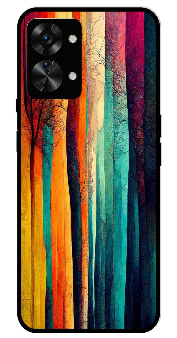 Modern Art Colorful Metal Mobile Case for OnePlus Nord 2T 5G
