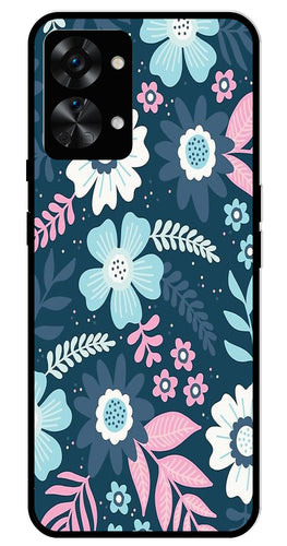 Flower Leaves Design Metal Mobile Case for OnePlus Nord 2T 5G