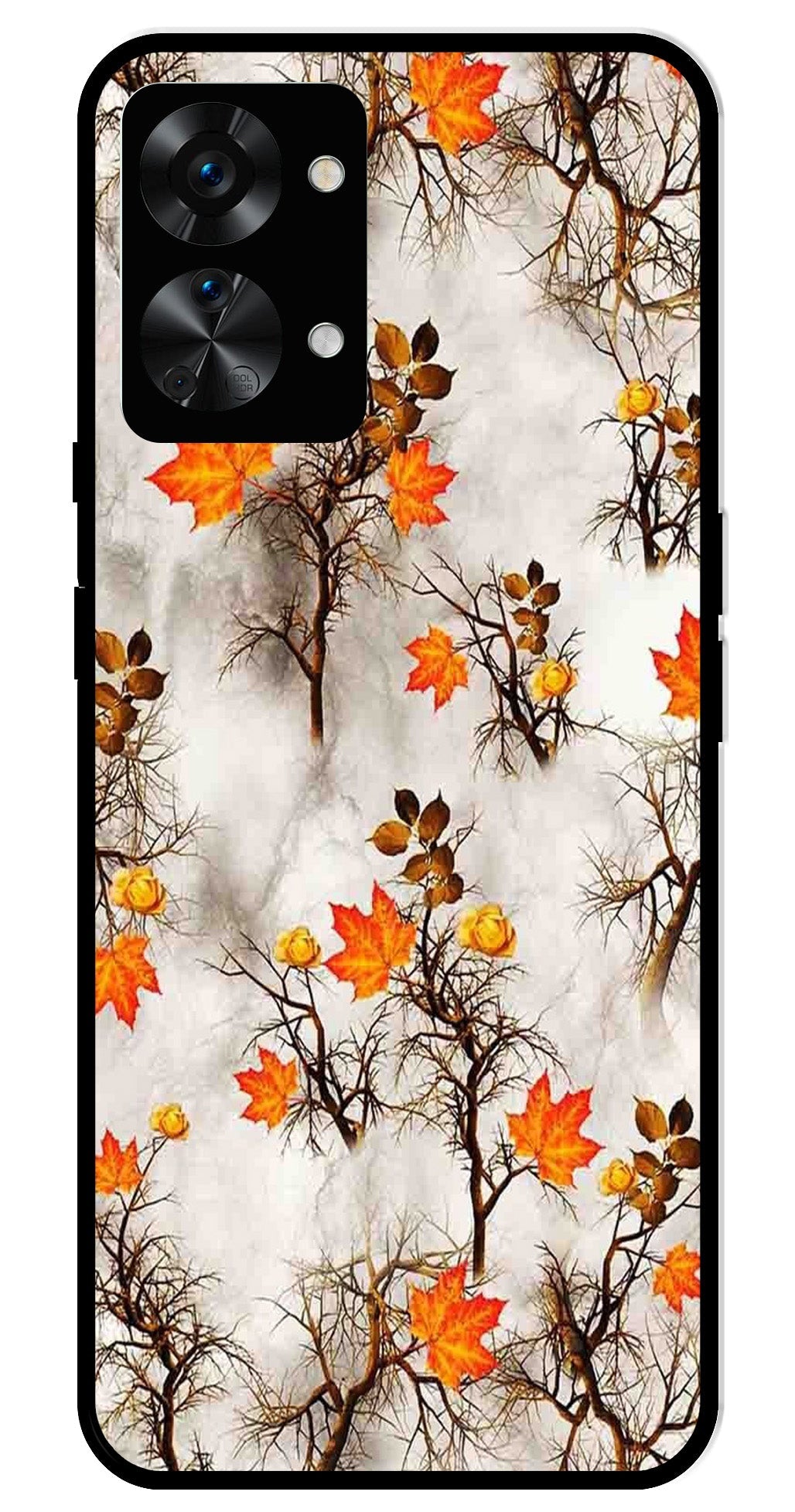 Autumn leaves Metal Mobile Case for OnePlus Nord 2T 5G