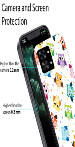 Owls Pattern Metal Mobile Case for OnePlus Nord 2T 5G