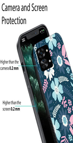 Flower Leaves Design Metal Mobile Case for OnePlus Nord 2T 5G