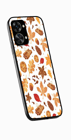 Autumn Leaf Metal Mobile Case for OnePlus Nord 2T 5G   (Design No -19)