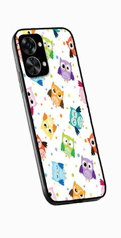 Owls Pattern Metal Mobile Case for OnePlus Nord 2T 5G   (Design No -20)