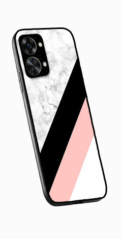 Marble Design Metal Mobile Case for OnePlus Nord 2T 5G   (Design No -24)