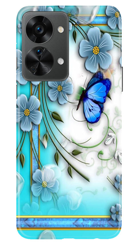 Blue Butterfly Case for OnePlus Nord 2T 5G