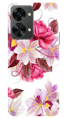 Beautiful flowers Mobile Back Case for OnePlus Nord 2T 5G (Design - 23)