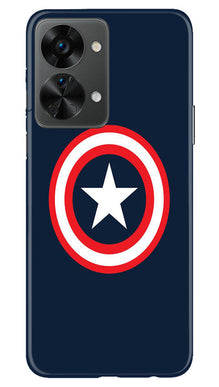 Captain America Mobile Back Case for OnePlus Nord 2T 5G (Design - 42)