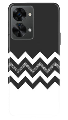 Black white Pattern2Mobile Back Case for OnePlus Nord 2T 5G (Design - 83)