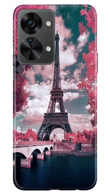 Eiffel Tower Mobile Back Case for OnePlus Nord 2T 5G  (Design - 101)