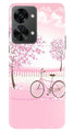 Pink Flowers Cycle Case for OnePlus Nord 2T 5G  (Design - 102)