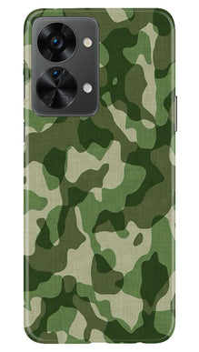 Army Camouflage Mobile Back Case for OnePlus Nord 2T 5G  (Design - 106)