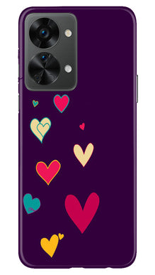 Purple Background Mobile Back Case for OnePlus Nord 2T 5G  (Design - 107)