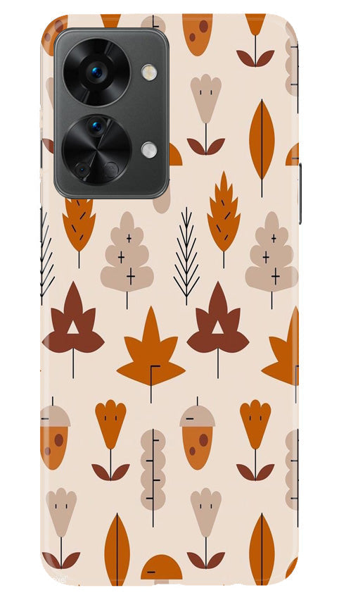 Leaf Pattern Art Case for OnePlus Nord 2T 5G(Design - 132)