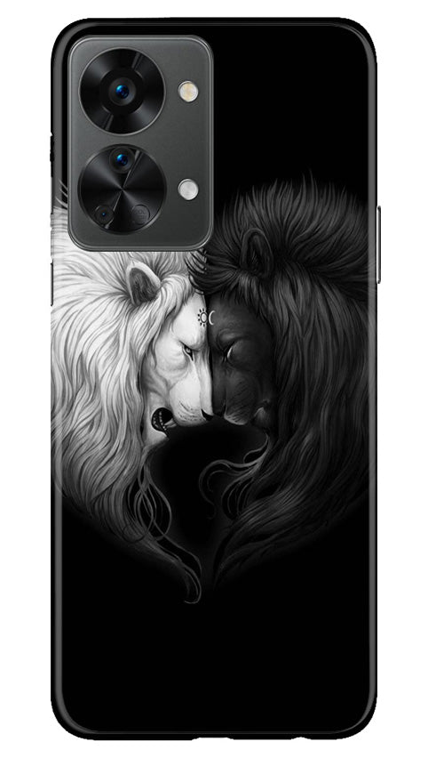 Dark White Lion Case for OnePlus Nord 2T 5G(Design - 140)