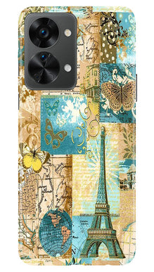 Travel Eiffel Tower Mobile Back Case for OnePlus Nord 2T 5G (Design - 175)