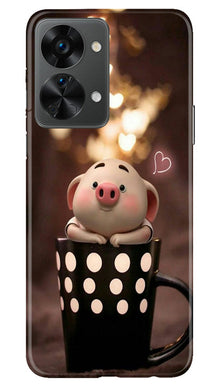 Cute Bunny Mobile Back Case for OnePlus Nord 2T 5G (Design - 182)