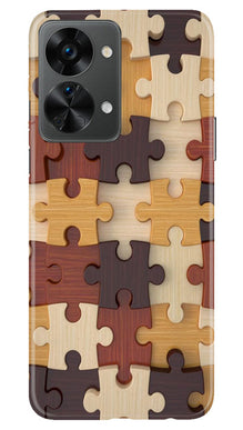 Puzzle Pattern Mobile Back Case for OnePlus Nord 2T 5G (Design - 186)
