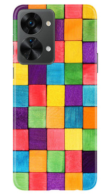 Colorful Square Mobile Back Case for OnePlus Nord 2T 5G (Design - 187)