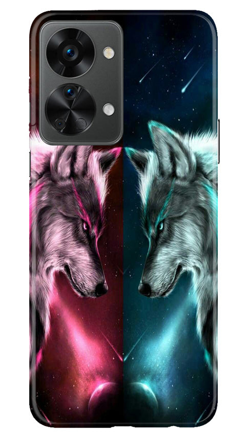 Wolf fight Case for OnePlus Nord 2T 5G (Design No. 190)