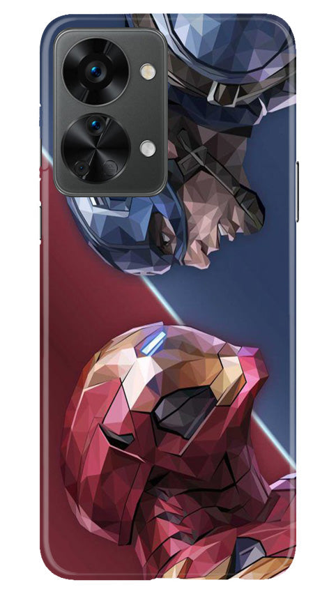 Ironman Captain America Case for OnePlus Nord 2T 5G (Design No. 214)