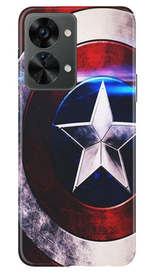 Captain America Shield Mobile Back Case for OnePlus Nord 2T 5G (Design - 219)